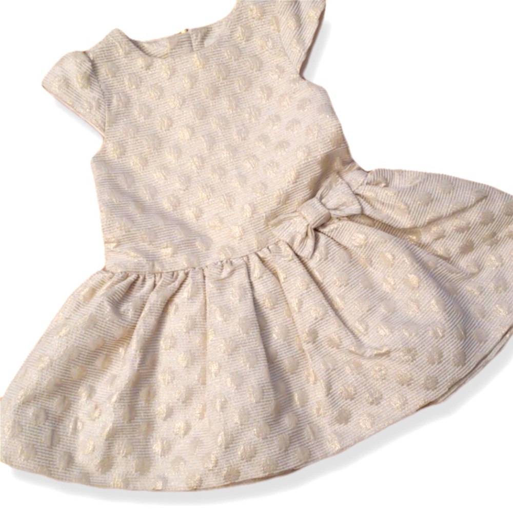 Kate Spade Gold Polka Dot Dress 2T